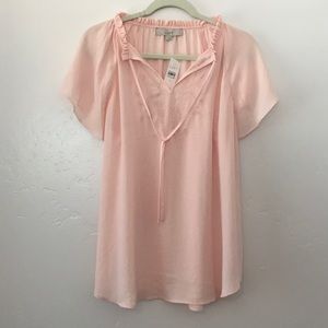 NWT Loft pink blouse